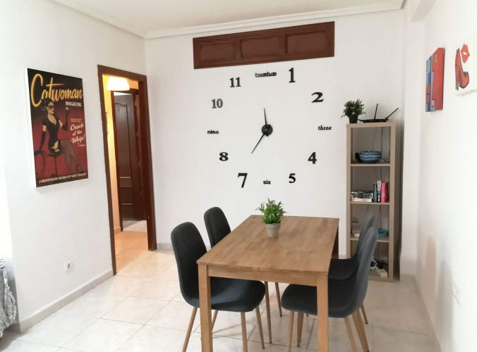 living room student accommodation Cordoba Ciudad Jardin