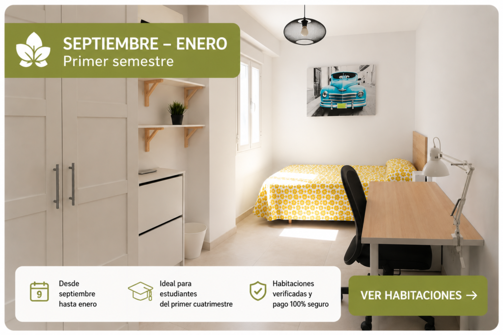 Habitaciones de septiembre a enero 2